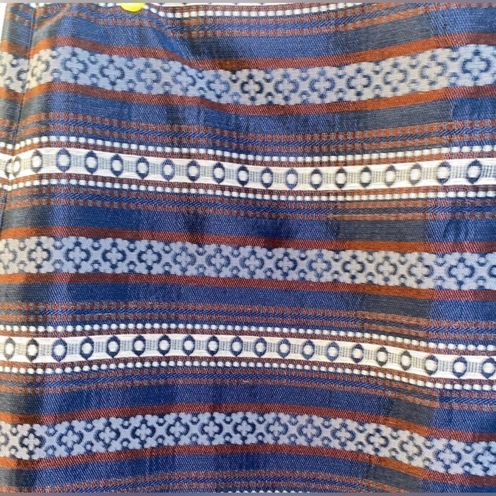 Ann Taylor LOFT Blue and Burgundy Boheme Shift Skirt Size 16 NWOT - Picture 9 of 10